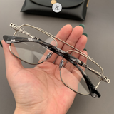  Gọng kính Chrome Hearts CBEATH II dáng phi công titanium cao cấp fullbox 