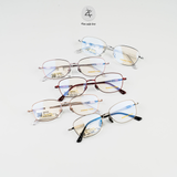  Gọng kính 3007 dáng mắt mèo titanium phong cách thời trang cao cấp 