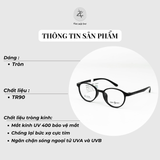  Gọng kính Tony Scott TN04 dáng tròn nhựa TR90 fullbox chính hãng 