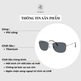  Kính mát RayBan 0RB3755 dáng phi công kim loại chính hãng fullbox 