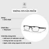  Gọng kính Oakley Surface Plate 0OX5132 dáng chữ nhật chính hãng fullbox 