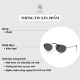  Kính mát RayBan x Jennie RB3774D dáng oval chính hãng fullbox 