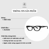 Gọng kính Bolon BJ3219 dáng mắt mèo nhựa acetate chính hãng fullbox 