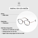 Gọng kính Lavein Paris V9017 dáng mắt mèo titanium & nhựa TR90 chính hãng fullbox 