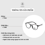 Gọng kính GAMA 6849 dáng tròn nhựa TR90 chính hãng