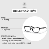  Gọng kính RayBan 0RX7094D dáng vuông nhựa Injected chính hãng fullbox 