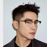  Gọng kính nửa khung Chrome Hearts CH8220 dáng vuông titanium cao cấp fullbox 