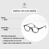  Gọng kính Yulong LV28011 dáng tròn nhựa TR90 fullbox chính hãng 
