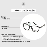  Gọng kính AkiraZenshi AK19 dáng mắt mèo TR90 chính hãng 