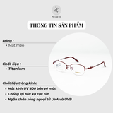  Gọng kính Sedonna 9916 dáng oval titanium phong cách thời trang cao cấp 