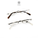Gọng khoan không viền GAMA MY9026 dáng oval Titanium chính hãng