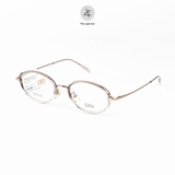 Gọng kính CRV 5505 dáng oval nhựa TR90 + Tianium dẻo chính hãng