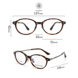  Gọng kính Chrome Hearts CH5610 dáng oval nhựa Acetate & Titanium cao cấp fullbox 