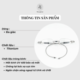  Gọng khoan không viền GM MM219 dáng lục giác titanium 