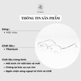  Gọng kính Sedonna 10064 dáng mắt mèo titanium phong cách thời trang cao cấp 