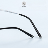  Gọng khoan không viền 5019 dáng đa giác titanium cao cấp 