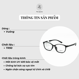  Gọng kính Tony Scott TN15 dáng Vuông Tr90 fullbox chính hãng 