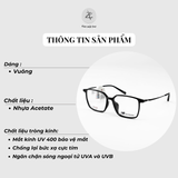  Gọng kính New Balance Elock NBN09346X dáng vuông nhựa & titanium chính hãng full box 