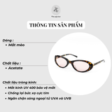 Kính mát gấp gọn Gentle Monster Lolang dáng mắt mèo nhựa acetate cao cấp fullbox 