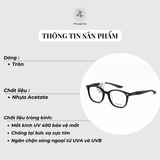 Gọng kính New Balance NBN06252X dáng tròn nhựa acetate chính hãng full box