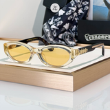  Kính mát Chrome Hearts Blaster dáng mắt mèo acetate cao cấp fullbox 