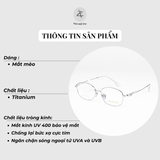  Gọng kính 3004 dáng oval titanium phong cách thời trang cao cấp 