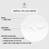  Gọng kính 3007 dáng mắt mèo titanium phong cách thời trang cao cấp 