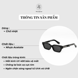  Gọng kính Chrome Hearts Asstraordinaire-a dáng chữ nhật nhựa acetate cao cấp fullbox 