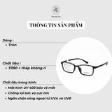  Gọng kính Tony Scott TN13 dáng chữ nhật Tr90 fullbox chính hãng 