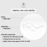  Gọng kính Sedonna 10265 dáng mắt mèo titanium chính hãng 