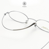  Gọng kính Zay Eyewear 93805 dáng oval titanium phong cách Hàn Quốc 