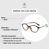  Gọng kính Chrome Hearts CH5610 dáng oval nhựa Acetate & Titanium cao cấp fullbox 