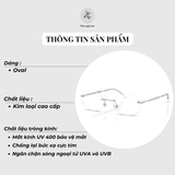  Gọng khoan không viền RayBan 0RX3767V dáng oval chính hãng fullbox 