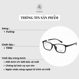  Gọng kính Tony Scott TN11 dáng Vuông Tr90 fullbox chính hãng 