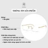  Gọng khoan không viền RayBan 0RX3768V dáng đa giác chính hãng fullbox 