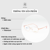  Gọng kính Sedonna 2508 dáng mắt mèo titanium chính hãng 