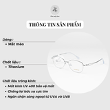  Gọng kính Sedonna 10063 dáng mắt mèo titanium phong cách thời trang cao cấp 