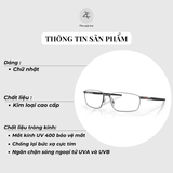  Gọng kính Oakley Extender 0OX3249 dáng chữ nhật kim loại C-5™ Alloy chính hãng fullbox 