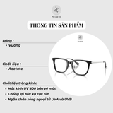  Gọng kính RayBan 0RX5442D dáng vuông nhựa acetate & kim loại chính hãng fullbox 