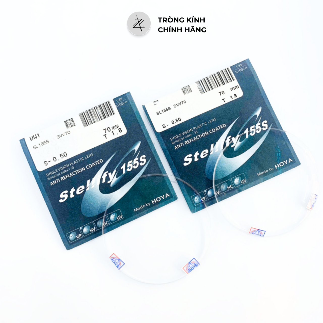  Tròng kính Chống Tia UV Siêu Mỏng Hoya Stellify Nhật Bản chính hãng 