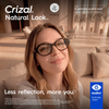Tròng kính Essilor Crizal® Natural Look™ giảm hiện tượng lóa, hạn chế trầy xước gấp 3 lần, lọc ánh sáng xanh - Pháp chính hãng