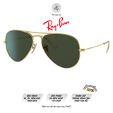  Kính mát RayBan 0RB3025 dáng phi công kim loại chính hãng fullbox 