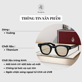  Gọng kính Jacques Marif Mage Julien nhựa Acetate dáng vuông cao cấp fullbox 