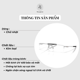  Gọng kính nửa khung Oakley Socket 5.5 0OX3218 dáng chữ nhật kim loại C-5™ Metal Alloy chính hãng fullbox 