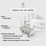 Gọng kính khoan không viền Gentle Monster Mosh dáng chữ nhật titanium cao cấp fullbox 