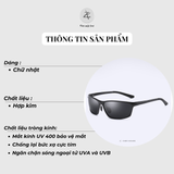  Gọng kính thể thao 2179 dáng chữ nhật khung thép không gỉ chạy xe đạp 