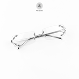  Gọng kính khoan không viền Gentle Monster Mosh dáng chữ nhật titanium cao cấp fullbox 