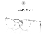 Gọng kính Swarovski 0SK1033 4001 dáng mắt mèo kim loại chính hãng fullbox
