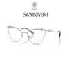 Gọng kính Swarovski 0SK1033 4001 dáng mắt mèo kim loại chính hãng fullbox