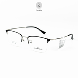  Gọng kính xẻ cước Helen Keller H82070 dáng vuông Titanium chính hãng fullbox 